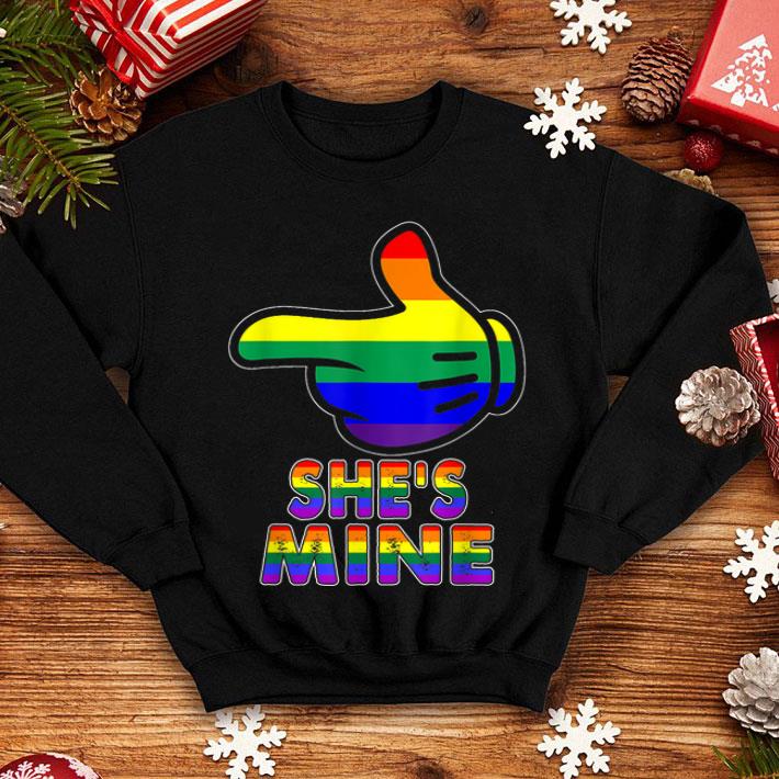 Pride She Is Mine LGBT I Am Hers Support LGBT Equality shirt Pride She Is Mine LGBT I Am Hers Support LGBT Equality shirt 4 - Pride She Is Mine LGBT I Am Hers Support LGBT Equality shirt