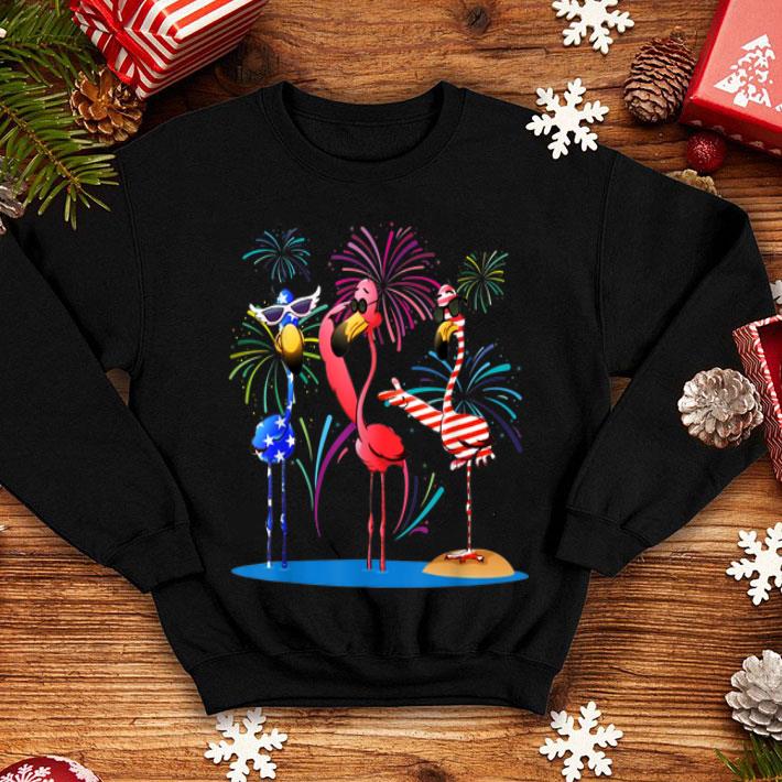 Three Flamingos American Flag Happy Independence Day shirt 4 - Three Flamingos American Flag Happy Independence Day shirt