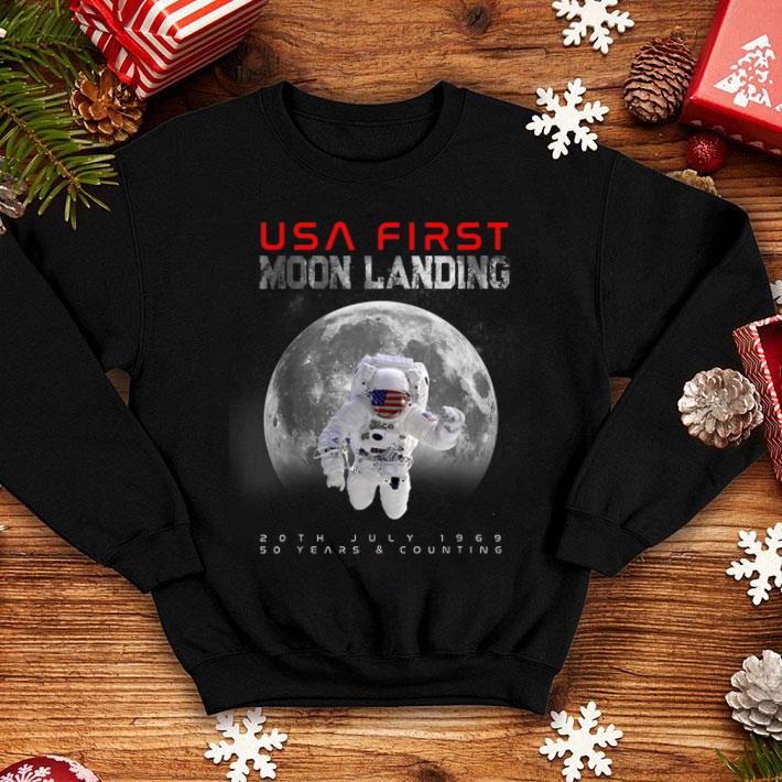 USA First Moon Landing 50th Anniversary 1969 2019 shirt 4 - USA First Moon Landing 50th Anniversary 1969-2019 shirt