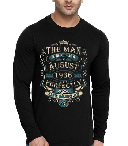 83rd Birthday The Man Myth Legend August 1936 shirt 83rd Birthday The Man Myth Legend August 1936 shirt 4 - 83rd Birthday The Man Myth Legend August 1936 shirt