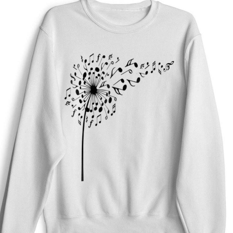 Awesome Dandelion I love my flower note music shirt 1 - Awesome Dandelion I love my flower note music shirt