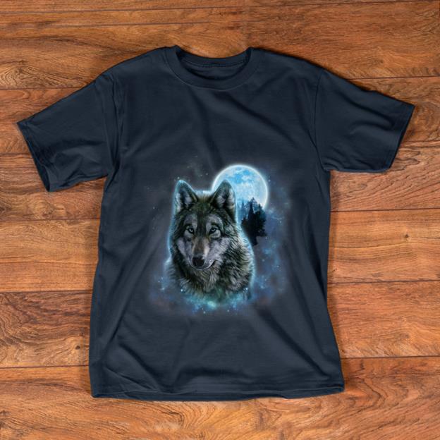 Awesome Grey Wolf Hunting Ground Icy Moon Forest Galaxy shirt 1 - Awesome Grey Wolf Hunting Ground Icy Moon Forest Galaxy shirt