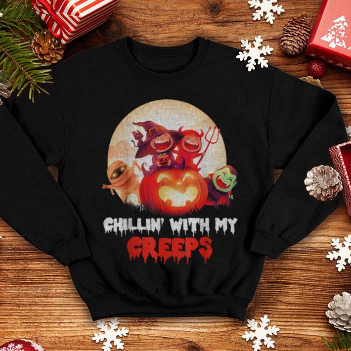 Beautiful Chillin With My Creeps Halloween Halloween Costume shirt 4 - Beautiful Chillin With My Creeps Halloween Halloween Costume shirt