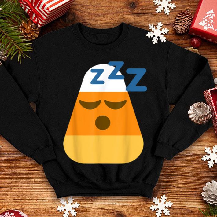 Beautiful Halloween Candy Corn Sleeping Zzz Emoji shirt 4 - Beautiful Halloween Candy Corn Sleeping Zzz Emoji shirt