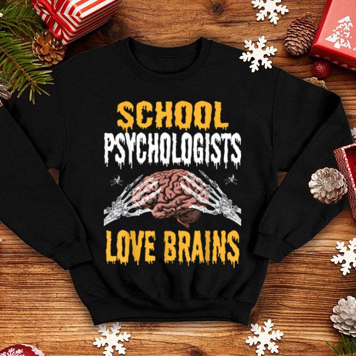 Beautiful School Psychologists Love Brains Funny Halloween Costume shirt 4 - Beautiful School Psychologists Love Brains Funny Halloween Costume shirt