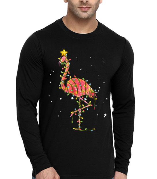 Cute Pink Flamingo Christmas Lights shirt 4 - Cute Pink Flamingo Christmas Lights shirt