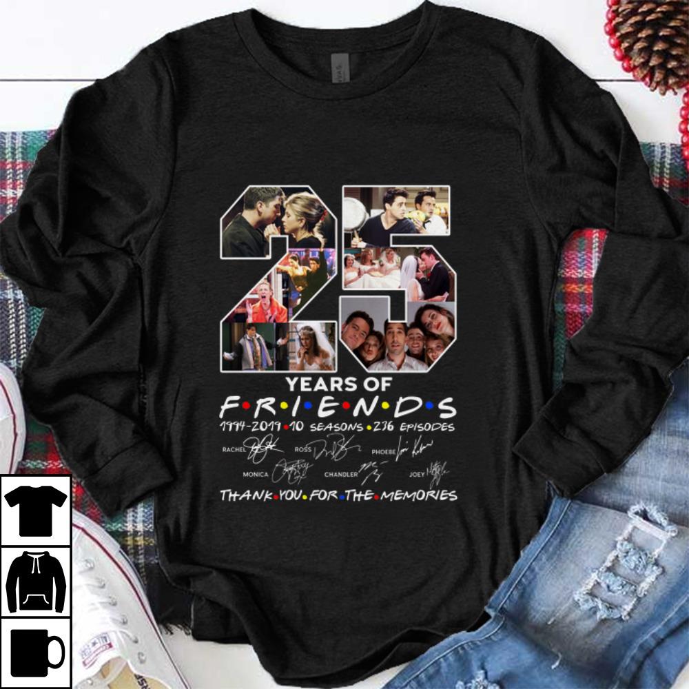 Hot 25 Years Of Friends Thank You For The Memories Signature shirt 1 - Hot 25 Years Of Friends Thank You For The Memories Signature shirt