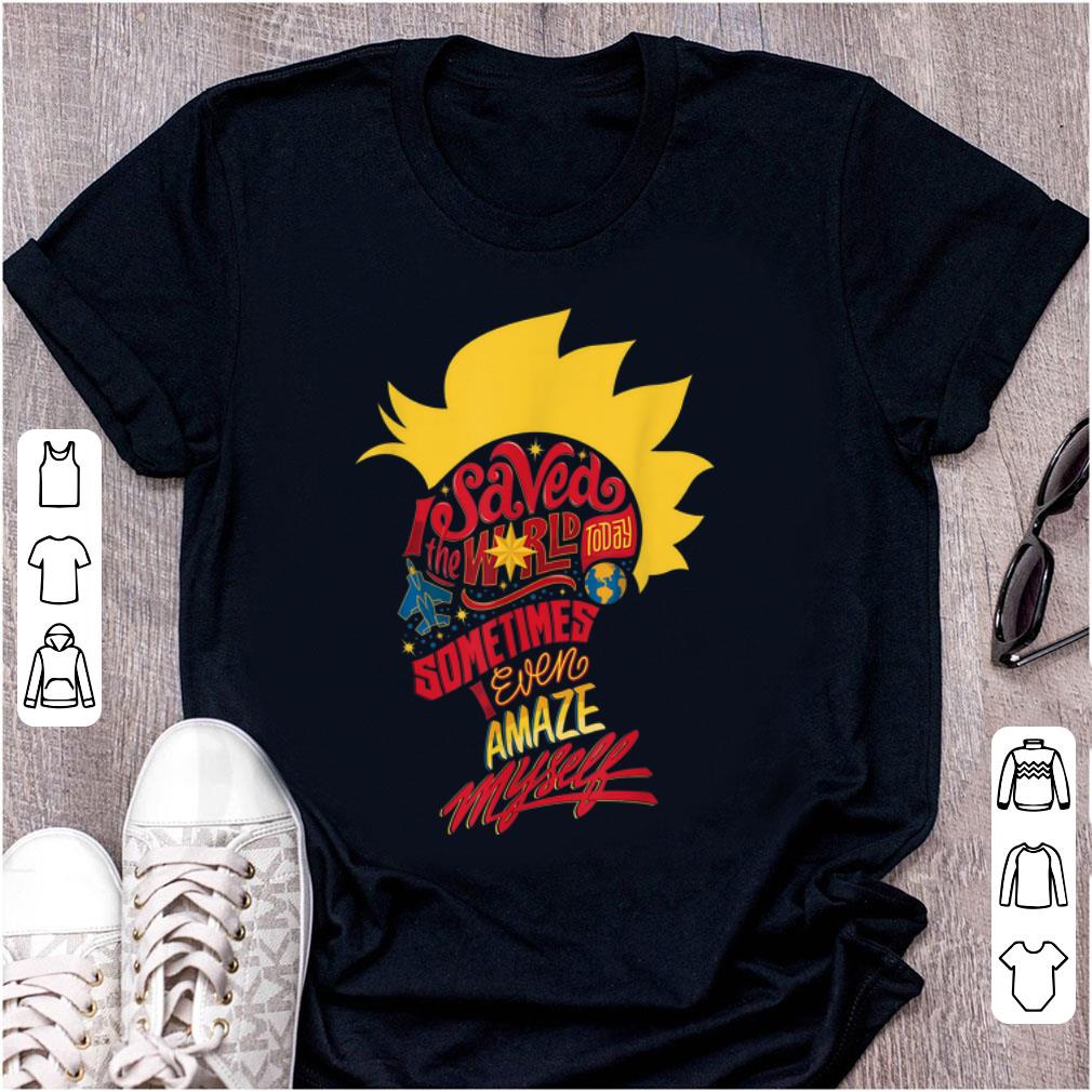 Hot Captain Marvel Mohawk I Saved The World Today shirt 1 - Hot Captain Marvel Mohawk I Saved The World Today shirt