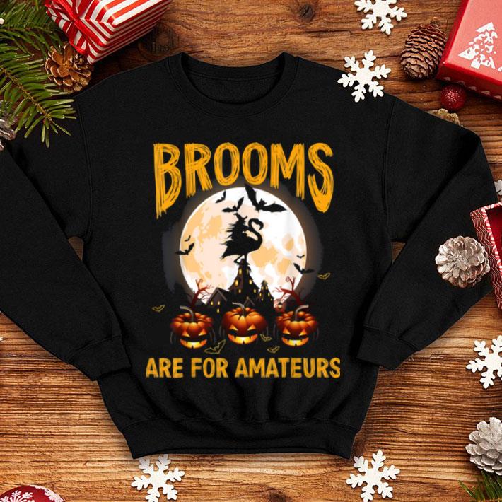 Nice Brooms Are For Amateurs Witch Riding Flamingo Halloween shirt 4 - Nice Brooms Are For Amateurs Witch Riding Flamingo Halloween shirt