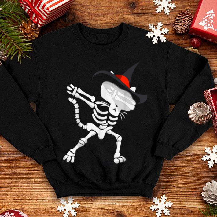Official Dabbing Cat Skeleton Halloween Funny Gift shirt 4 - Official Dabbing Cat Skeleton Halloween Funny Gift shirt
