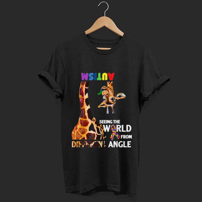 Official Giraffe Autism Seeing The World From Different Angle Cancer Awareness shirt 1 - Official Giraffe Autism Seeing The World From Different Angle Cancer Awareness shirt