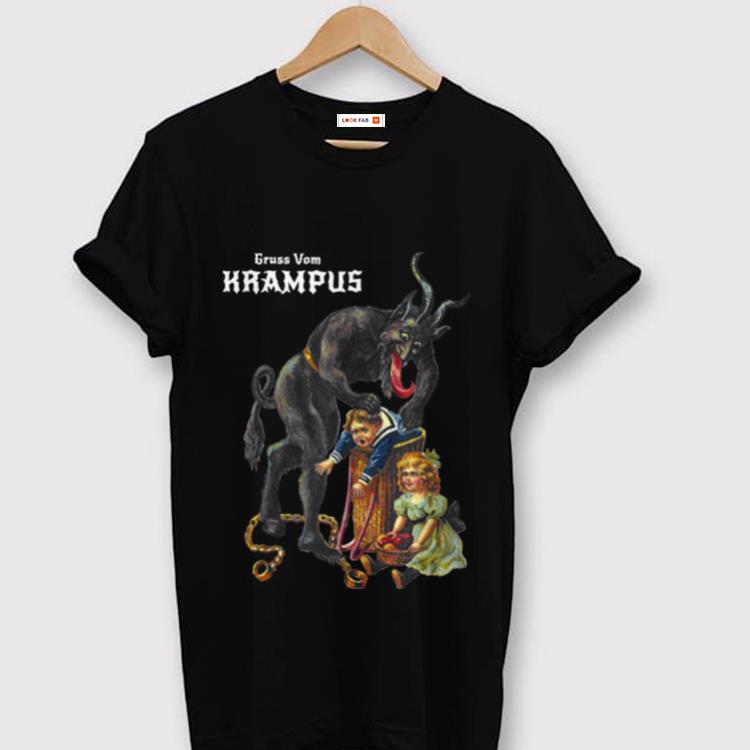 Official Greetings From Gruss Vom Krampus Demon Christmas shirt 1 - Official Greetings From Gruss Vom Krampus Demon Christmas shirt