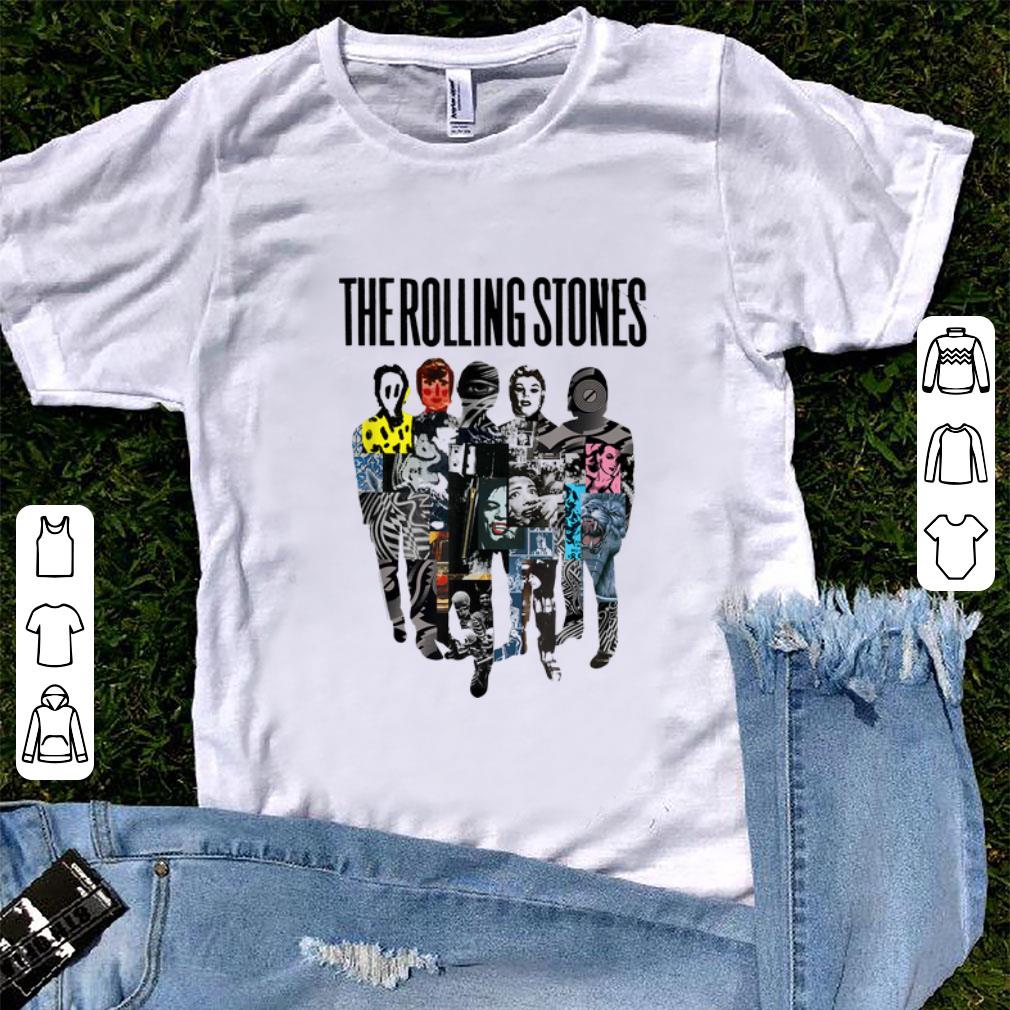 Official Rolling Stones Official Silhouette Collage shirt 1 - Official Rolling Stones Official Silhouette Collage shirt