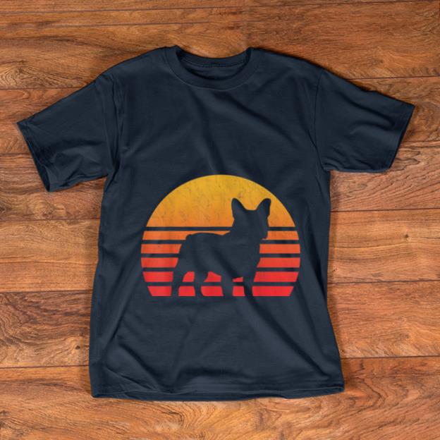 Official Vintage Retro Sunset French Bulldog Silhouette shirt 1 2 - Official Vintage Retro Sunset French Bulldog Silhouette shirt