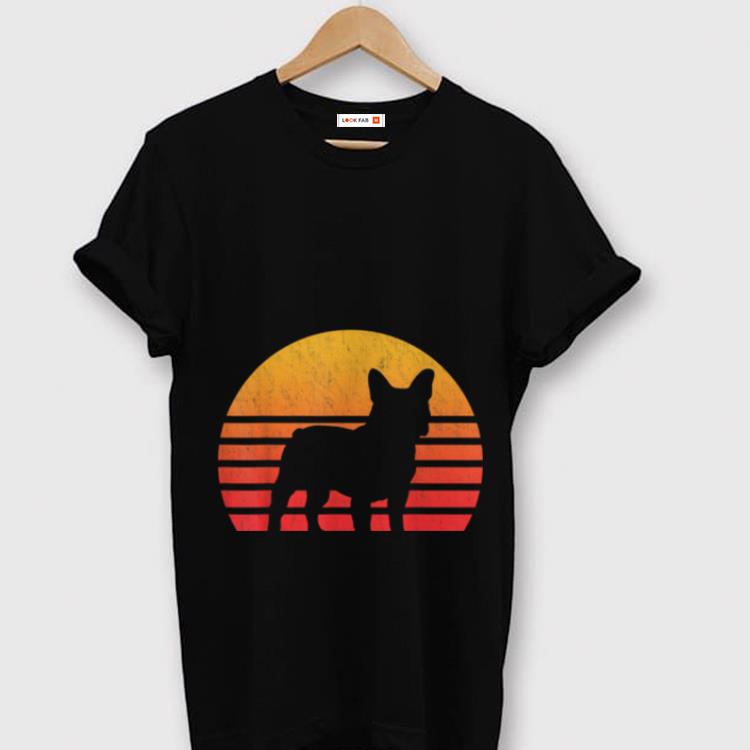 Official Vintage Retro Sunset French Bulldog Silhouette shirt 1 - Official Vintage Retro Sunset French Bulldog Silhouette shirt