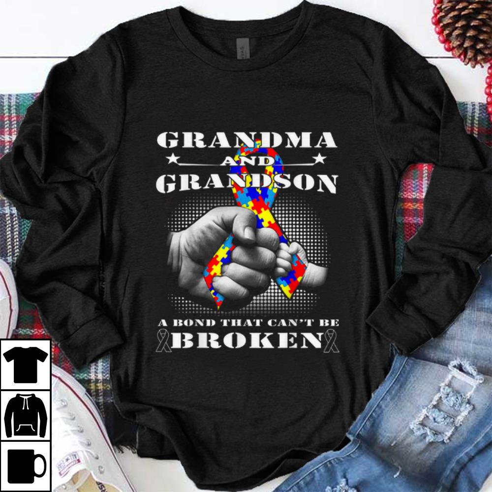 Original Grandma And grandson A Bond That Can t Be Broken shirt 1 - Original Grandma And grandson A Bond That Can't Be Broken shirt