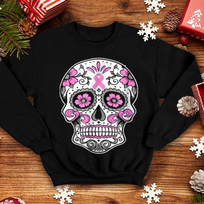 Premium Halloween The Breast Cancer Awareness sugar Skull shirt 4 - Premium Halloween The Breast Cancer Awareness-sugar Skull shirt