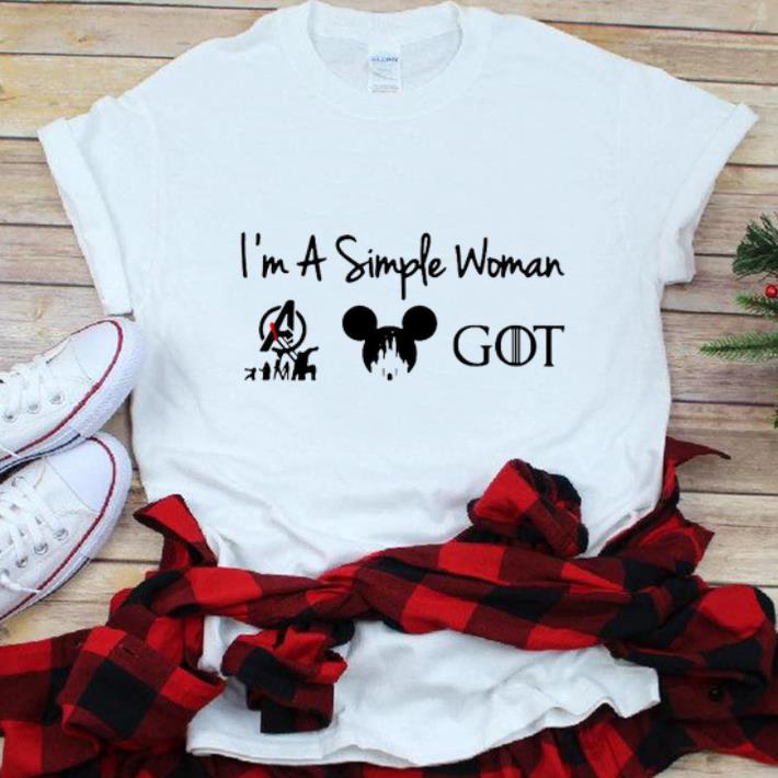 Premium I m A Simple Woman Avenger Disney Mickey Game Of Throne shirt 1 - Premium I'm A Simple Woman Avenger Disney Mickey Game Of Throne shirt