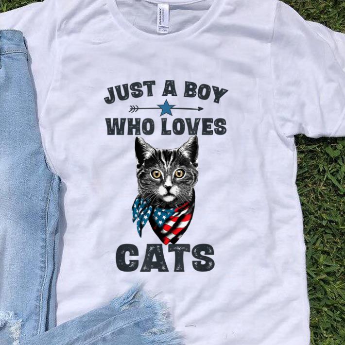 Premium Just A Boy Who Love Cat American shirt 1 - Premium Just A Boy Who Love Cat American shirt