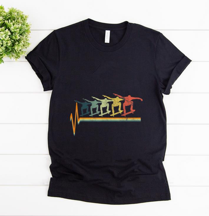 Premium Skater Heartbeat Vintage shirt 1 - Premium Skater Heartbeat Vintage shirt