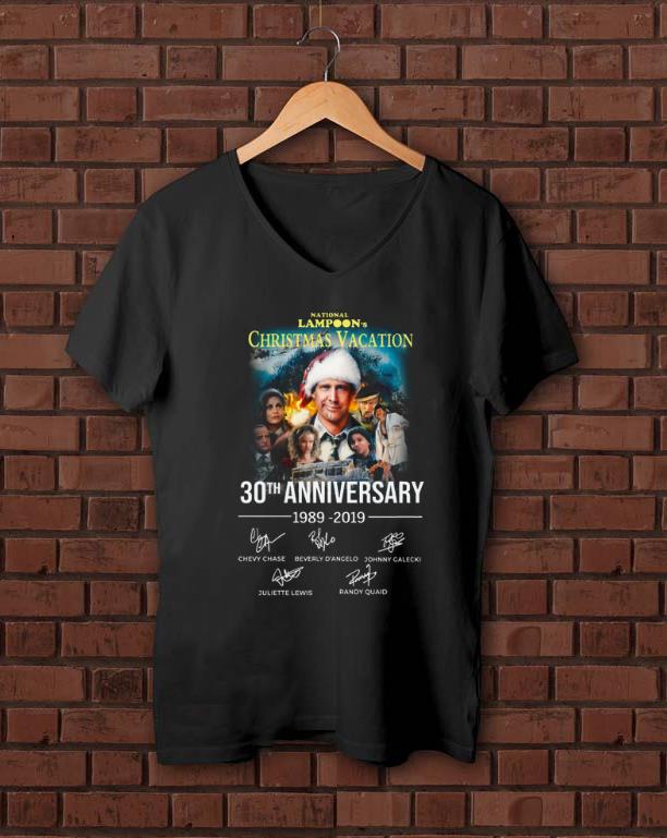 Pretty Christmas Vacation 30th Anniversary 1989 2019 Signature shirt 1 - Pretty Christmas Vacation 30th Anniversary 1989 2019 Signature shirt