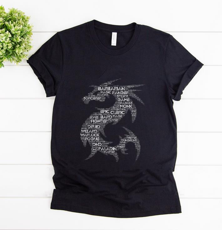 Top Dnd Dragon Word Art Tabletop Game shirt 1 - Top Dnd Dragon Word Art Tabletop Game shirt