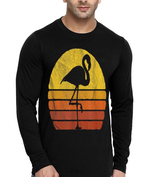 Vintage Sunset Trendy Animal Silhouette Flamingo shirt 4 - Vintage Sunset Trendy Animal Silhouette Flamingo shirt