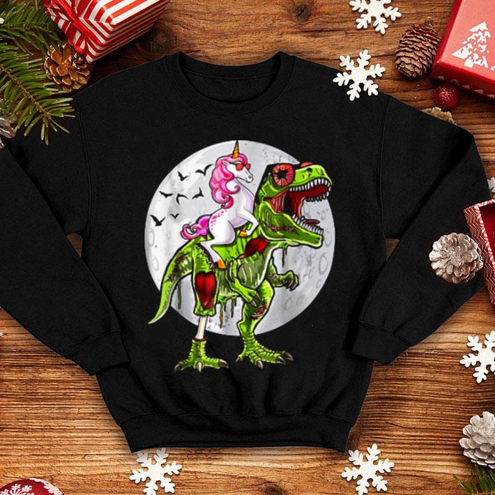 Beautiful Unicorn Riding Zombie T rex Dinosaur Skeleton Halloween shirt 4 - Beautiful Unicorn Riding Zombie T-rex Dinosaur Skeleton Halloween shirt