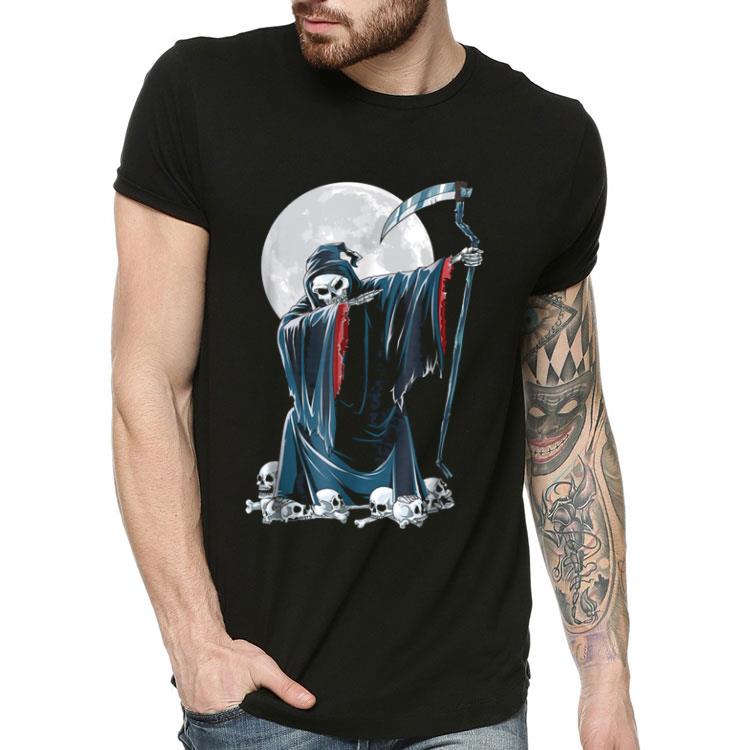 Grim Reaper Skeleton Dabbing Kids Halloween Death shirt 4 - Grim Reaper Skeleton Dabbing Kids Halloween Death shirt