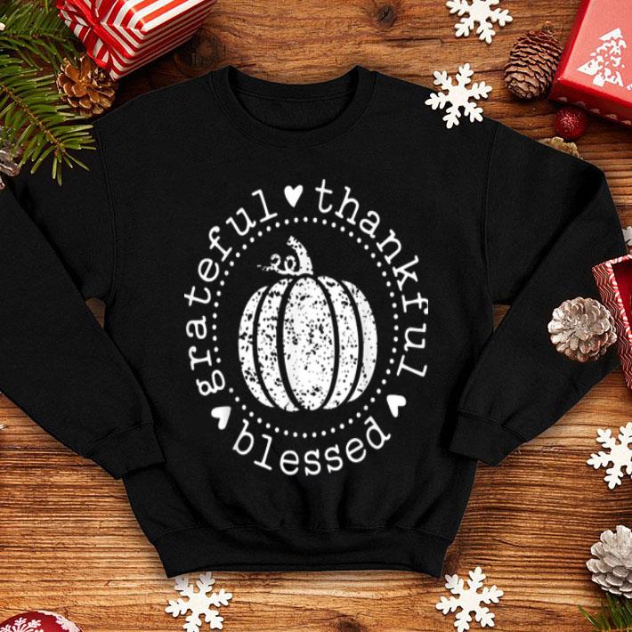 Original Halloween Grateful Thankful Blessed Pumpkin Funny Christmas shirt 4 - Original Halloween Grateful Thankful Blessed Pumpkin Funny Christmas shirt