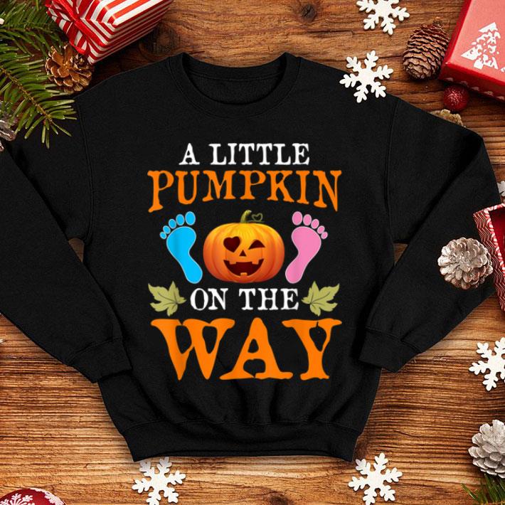 Premium Pregnancy Announcement Pumpkin Halloween Party Costume shirt 4 - Premium Pregnancy Announcement Pumpkin Halloween Party Costume shirt
