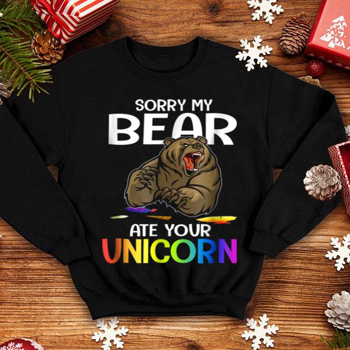 Sorry My Bear Ate Your Unicorn Funny Halloween Costume shirt 4 - Sorry My Bear Ate Your Unicorn Funny Halloween Costume shirt