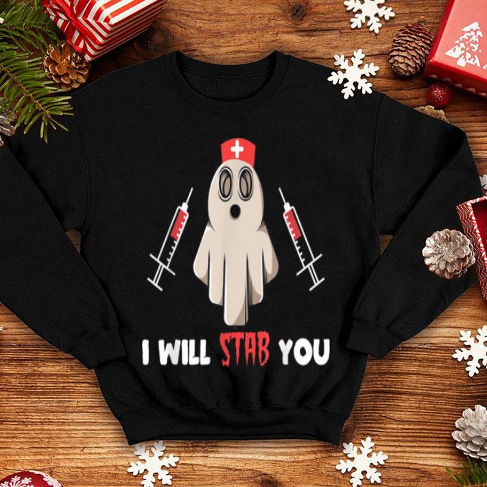 Top Nurse Ghost I Will Stab You Halloween Costume Nursing Gift shirt Top Nurse Ghost I Will Stab You Halloween Costume Nursing Gift shirt 4 - Top Nurse Ghost I Will Stab You Halloween Costume Nursing Gift shirt