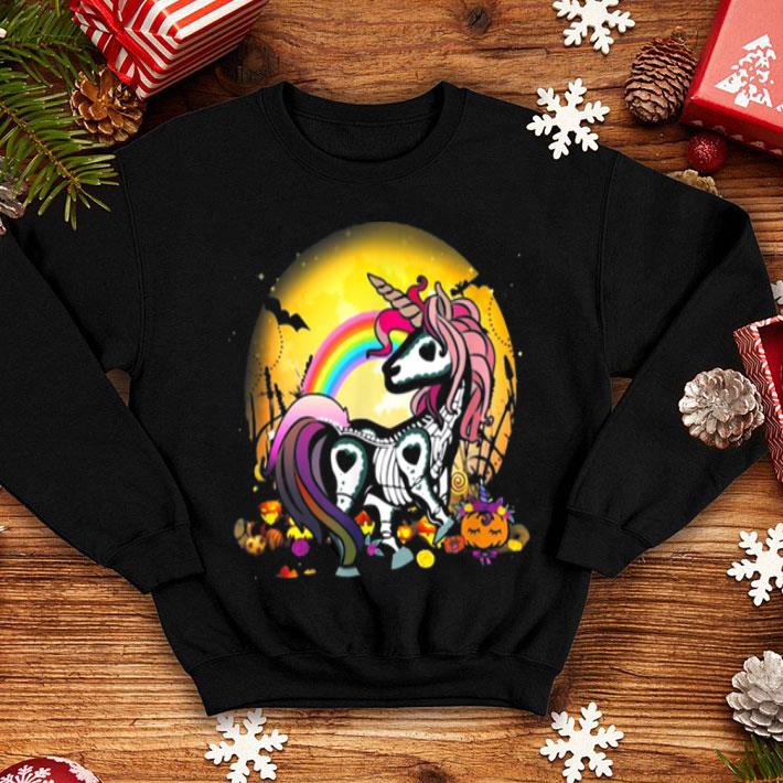 Unicorn Day Of The Dead Halloween Girls shirt 4 - Unicorn Day Of The Dead Halloween Girls shirt