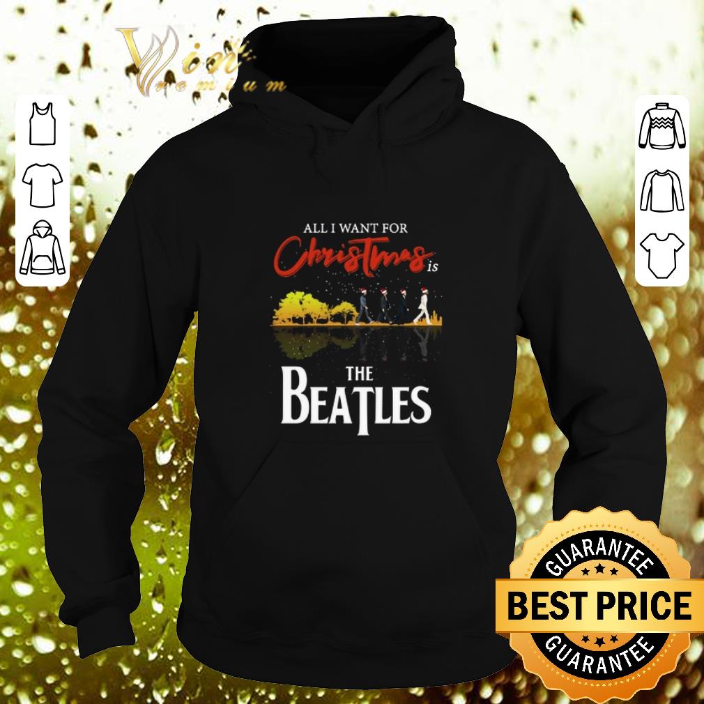 Cheap All i want for Christmas is The Beatles guitar lake shirt 4 - Cheap All i want for Christmas is The Beatles guitar lake shirt
