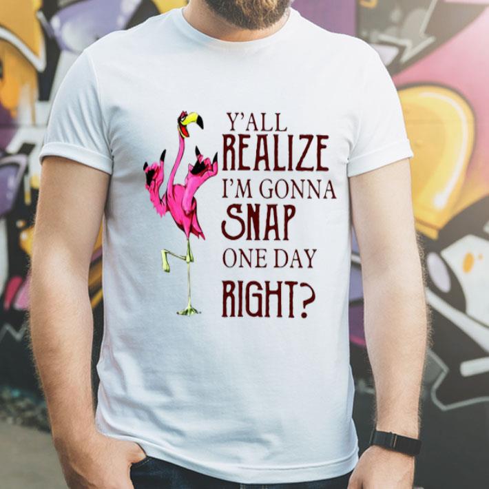 Flamingo Y all Realize I m Gonna Snap One Day Right shirt 4 - Flamingo Y’all Realize I’m Gonna Snap One Day Right shirt