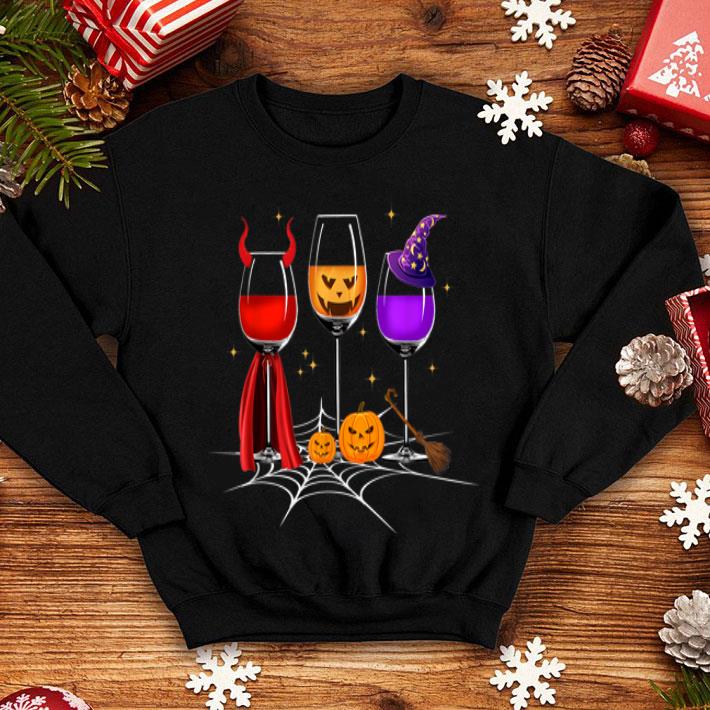 Hot Halloween Wine Glass Witchcraft Dracula Pumpkin shirt 4 - Hot Halloween Wine Glass Witchcraft Dracula Pumpkin shirt