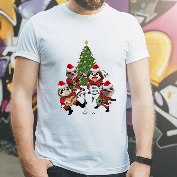 Merry Christmas The Sloths Band Christmas Tree shirt 4 - Merry Christmas The Sloths Band Christmas Tree shirt
