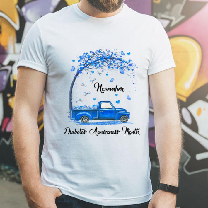 November We Wear Blue Butterfly Truck Diabetes Awareness shirt November We Wear Blue Butterfly Truck Diabetes Awareness shirt 4 - November We Wear Blue Butterfly Truck Diabetes Awareness shirt
