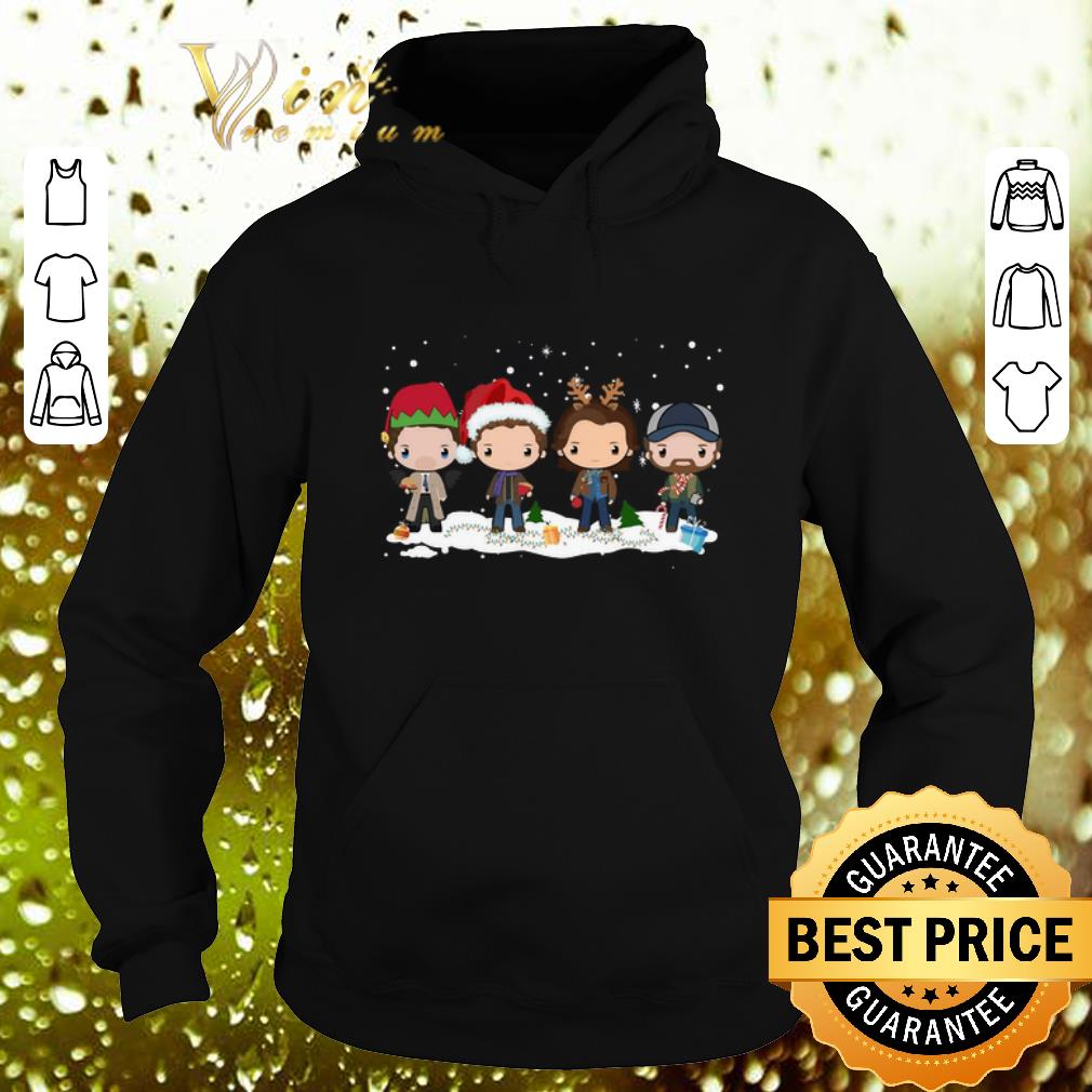 Original Supernatural chibi characters cartoon Christmas shirt 4 - Original Supernatural chibi characters cartoon Christmas shirt
