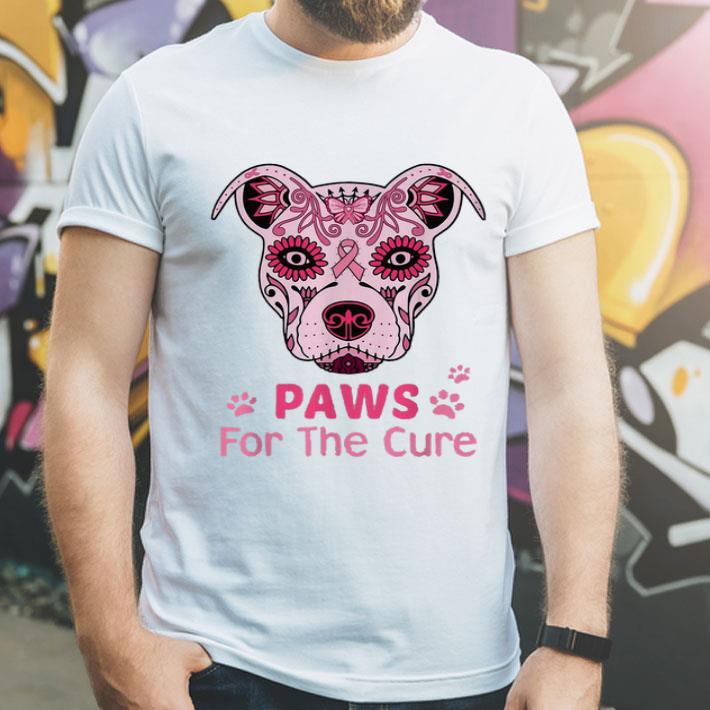 Pitbull Paws For The Cure Breast Cancer Awareness shirt 4 1 - Pitbull Paws For The Cure Breast Cancer Awareness shirt