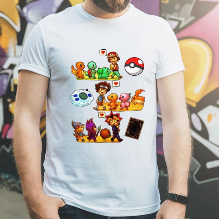 Pokemon Digimon Yugioh Childhood shirt 4 - Pokemon Digimon Yugioh Childhood shirt