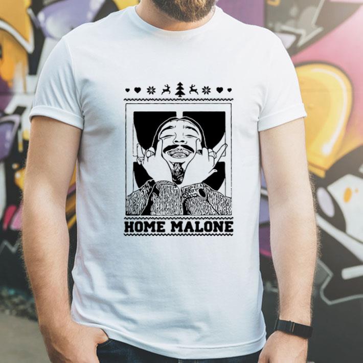 Post Malone Home Malone Ugly Christmas shirt 4 1 - Post Malone Home Malone Ugly Christmas shirt