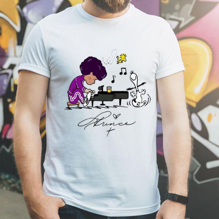 Prince Peanuts Playing Piano Signature shirt 4 - Prince Peanuts Playing Piano Signature shirt