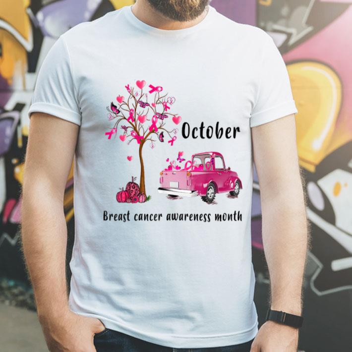 Pumpkin And Truck October Breast Cancer Awareness Month shirt 4 - Pumpkin And Truck October Breast Cancer Awareness Month shirt