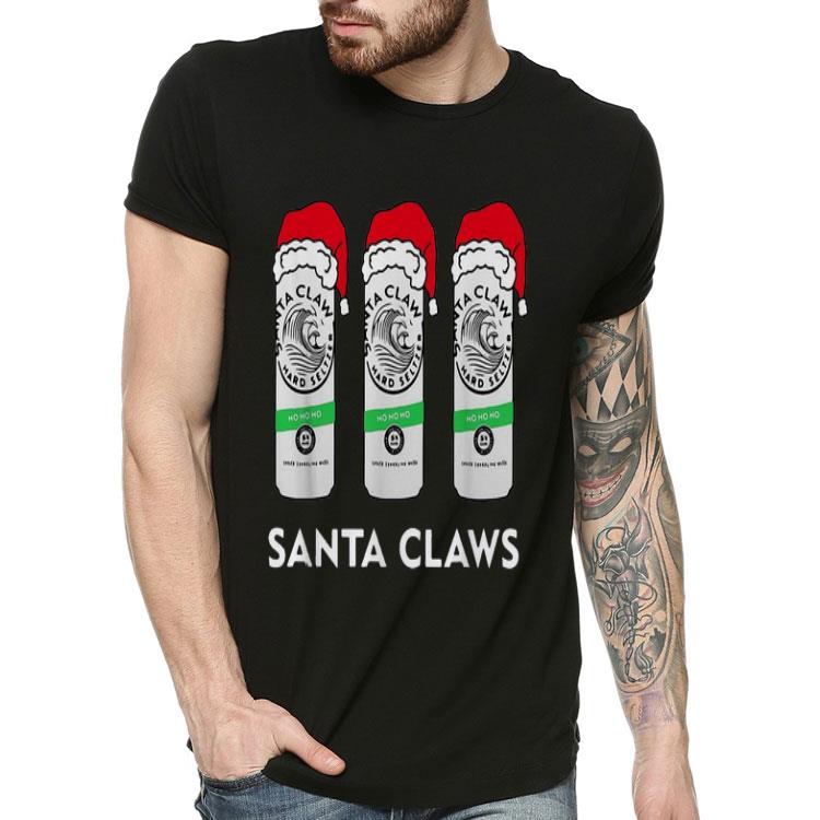 Santa Claws White Claw Hard Seltzer Christmas shirt 4 - Santa Claws White Claw Hard Seltzer Christmas shirt