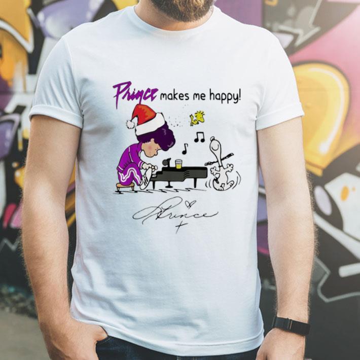 Snoopy And Woodstock Prince Make Me Happy Signature shirt 4 - Snoopy And Woodstock Prince Make Me Happy Signature shirt