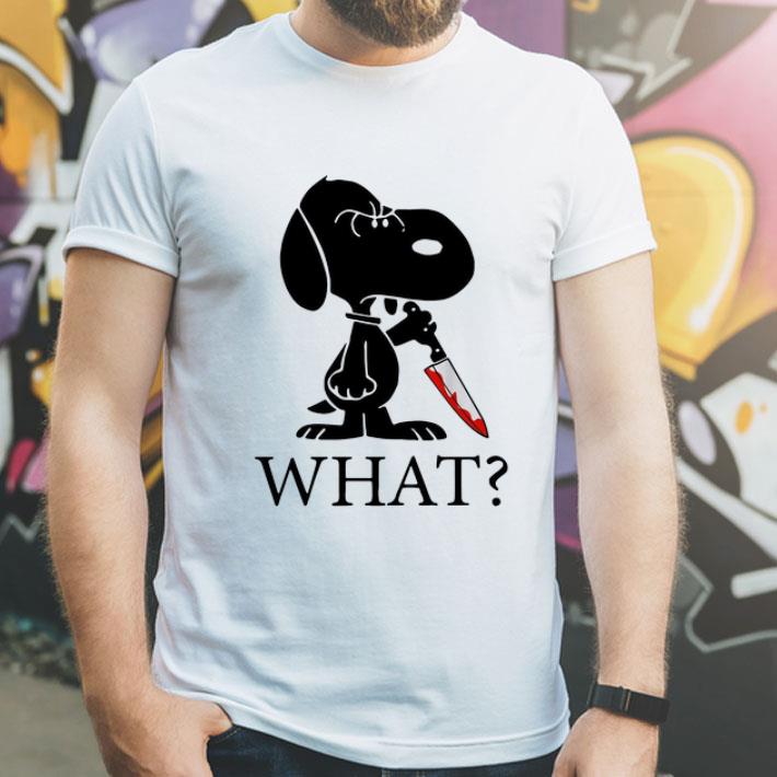 Snoopy What Blood Knife Horror Halloween shirt Snoopy What Blood Knife Horror Halloween shirt 4 - Snoopy What Blood Knife Horror Halloween shirt