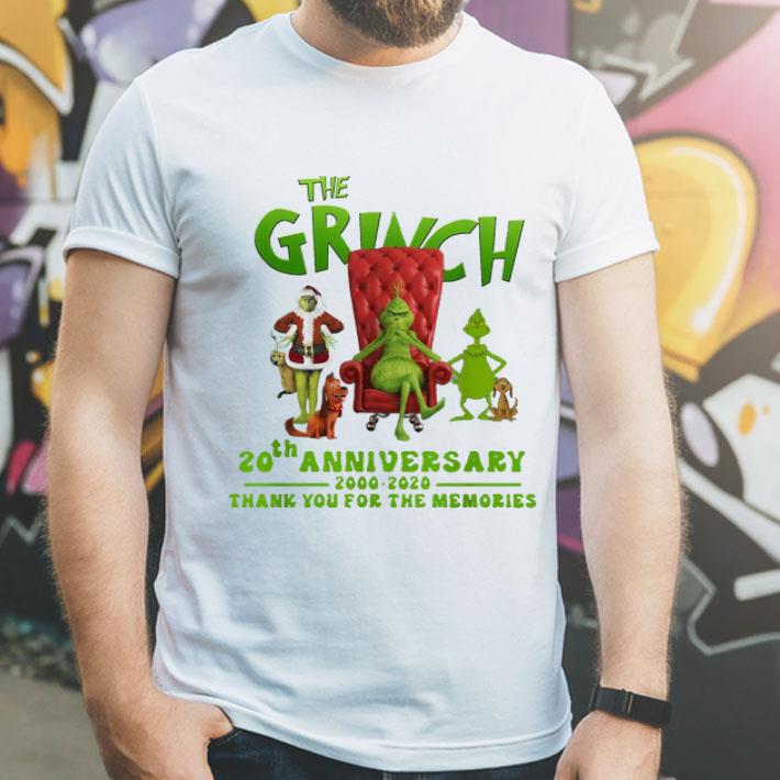 The Grinch 20th Anniversary 2000 2020 Christmas Grinch shirt 4 - The Grinch 20th Anniversary 2000-2020 Christmas Grinch shirt