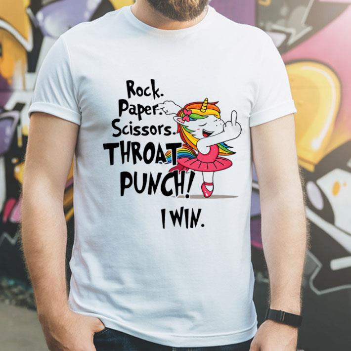 Unicorn Ballet Rock Paper Scissors Throat Punch I Win shirt 4 - Unicorn Ballet Rock Paper Scissors Throat Punch I Win shirt